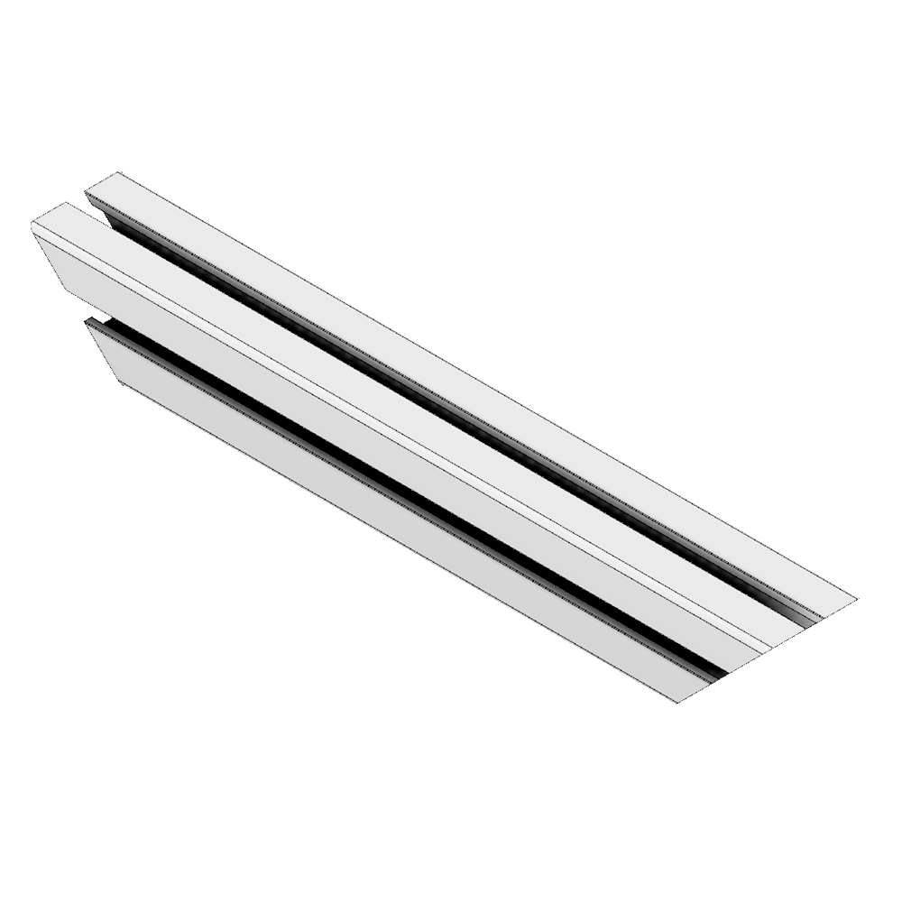 MODULAR SOLUTIONS ALUMINUM GUSSET 45MM X 45MM DIAGONAL BRACE CUT AT A 45DEG ANGLE THAT CREATES STURDIER 90 DEG CONNECTIONS 360MM